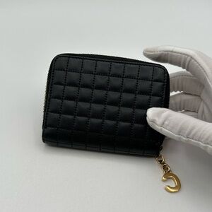 Celine Quilted Zip Around Wallet